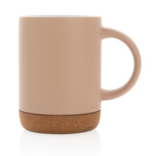 Taza cerámica con base de corcho 280 ml personalizada